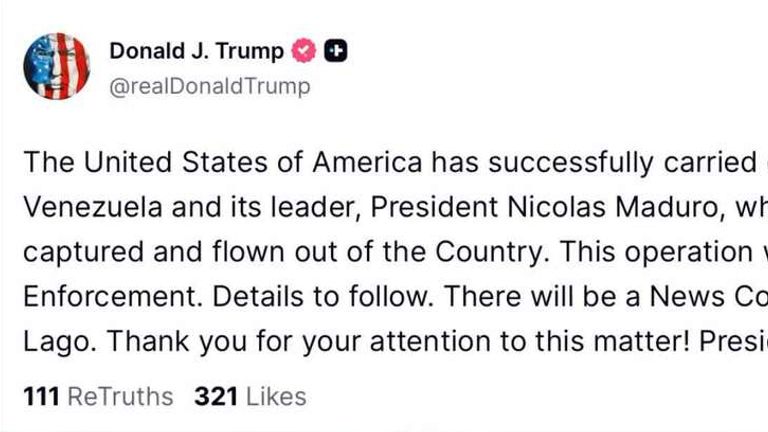 Venezuela attacked by US, president Maduro and his wife has arrested.