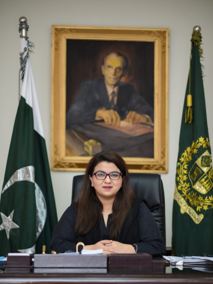 Minister of Telecommunication, Shaza Fatima