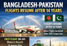 Bangladesh-Pakistan Flights Resume After 14 Years Bangladesh-Pakistan Flights Resume After 14 Years